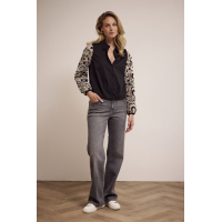 Tramontana Blouse Embroidered Black